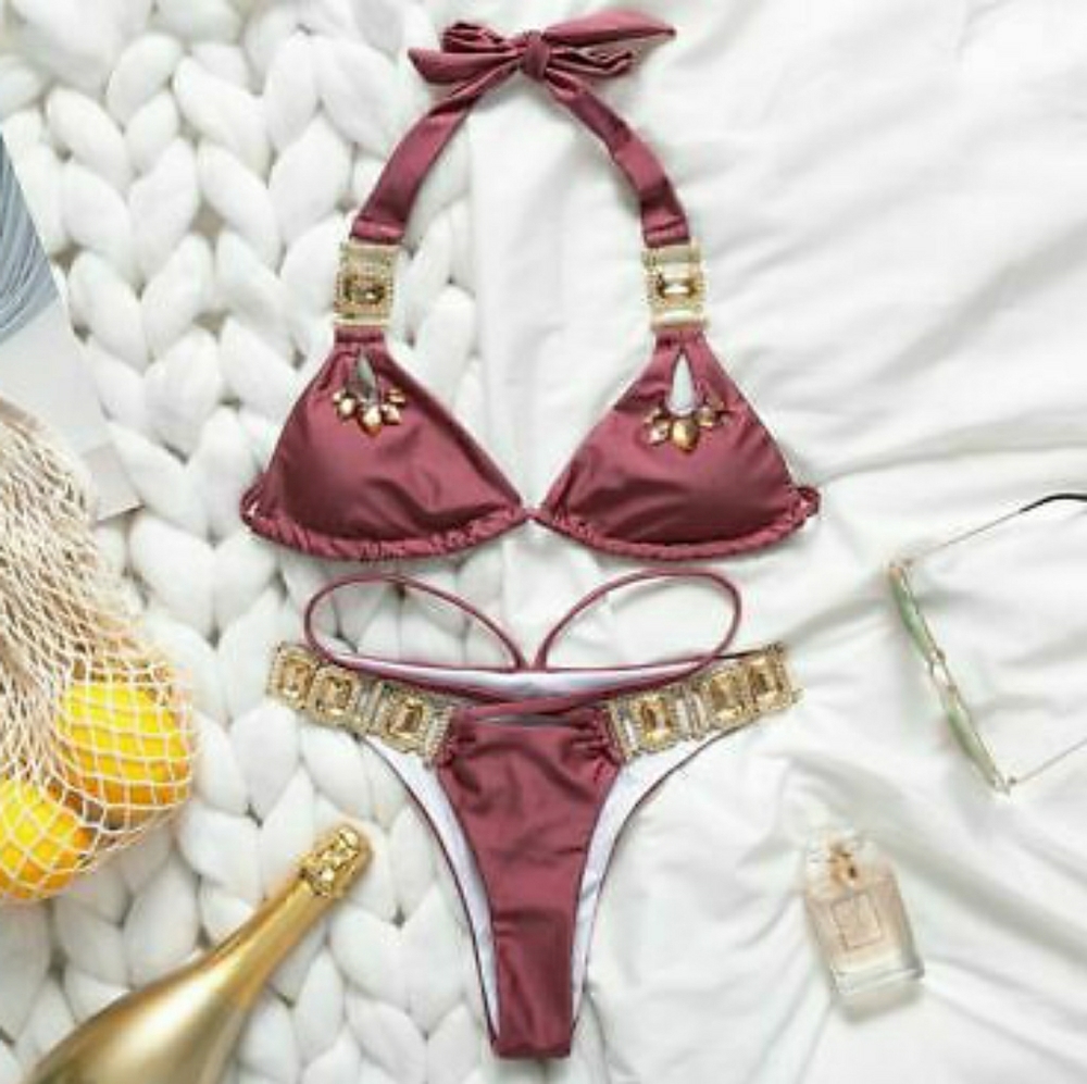 NWT- ROSE Colored Bikini